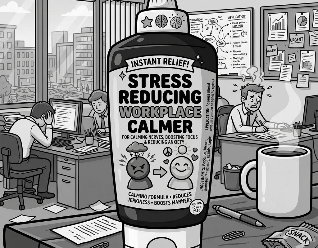 Bottle labeled Anti-A-Hole Cream for attitude adjustment and civility with calming formula